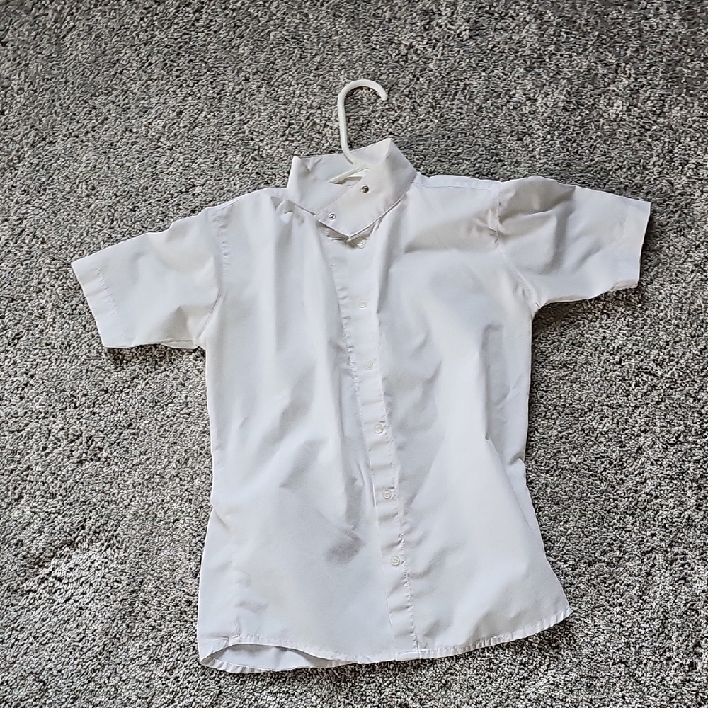 Tuffrider Equestrian Classic White Short Sleeve Shirt